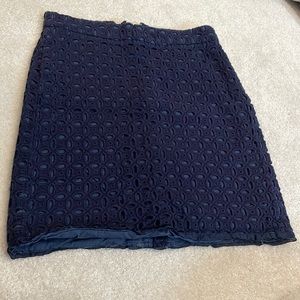 J. Crew Navy Mini Skirt